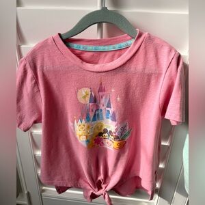 Disney Pink Castle and Characters Kids Tee